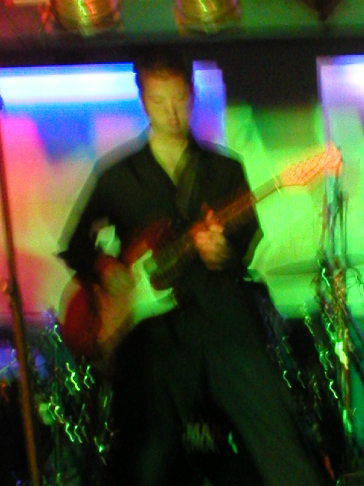 Is that guitar higher than normal?